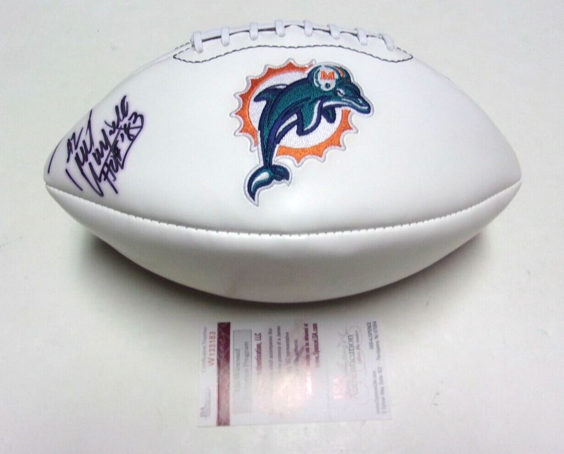 Paul Warfield Signed Miami Dolphins Football JSA Certified HOF-83 (1 of 1)