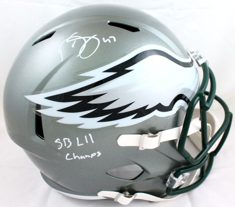 Darren Sproles Signed Eagles Full Size Flash Helmet Beckett Authenticated (1 of 6)