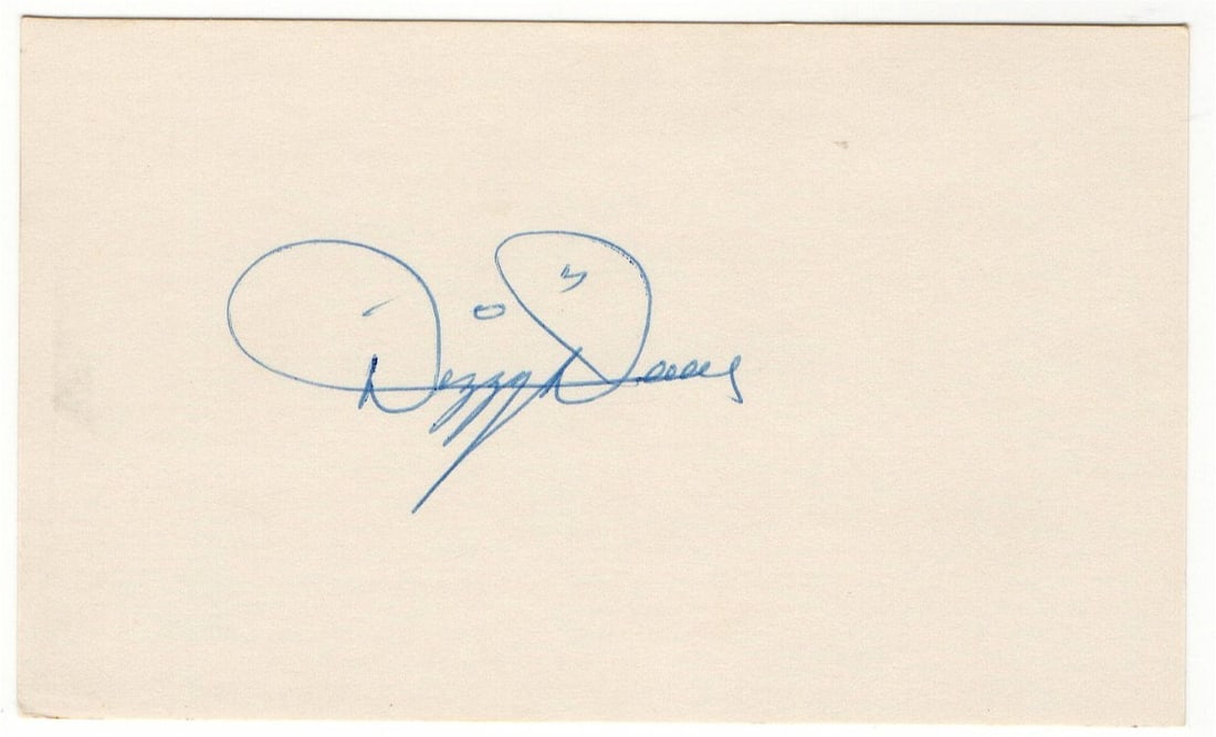 Dizzy Dean Autographed Index Card JSA Authenticated Cardinals HOFer (1 of 3)