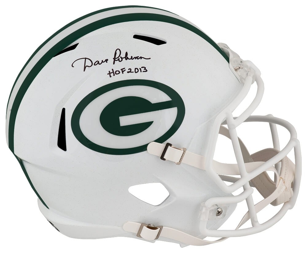 Dave Robinson Autographed Green Bay Packers 2024 Alt Helmet with HOF Inscription (1 of 1)