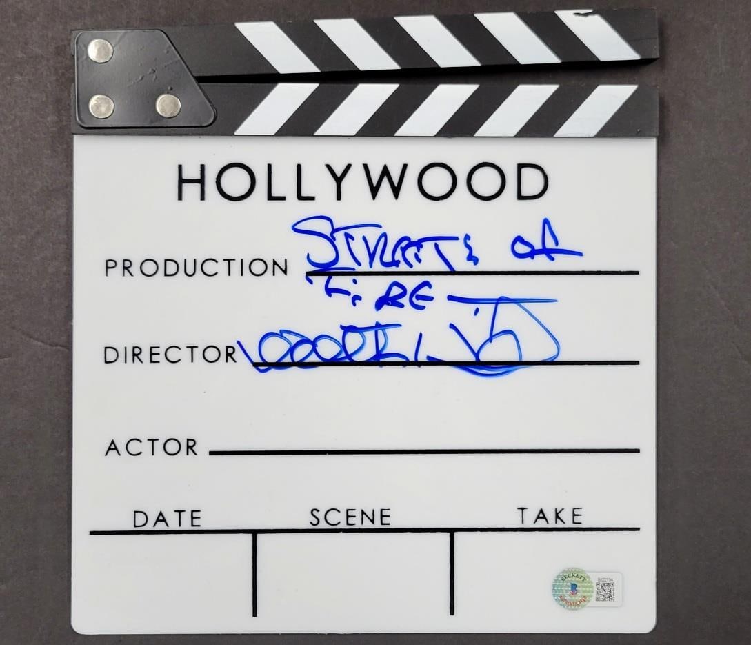 Walter Hill Signed Streets of Fire Clapboard with Beckett Authentication (1 of 3)