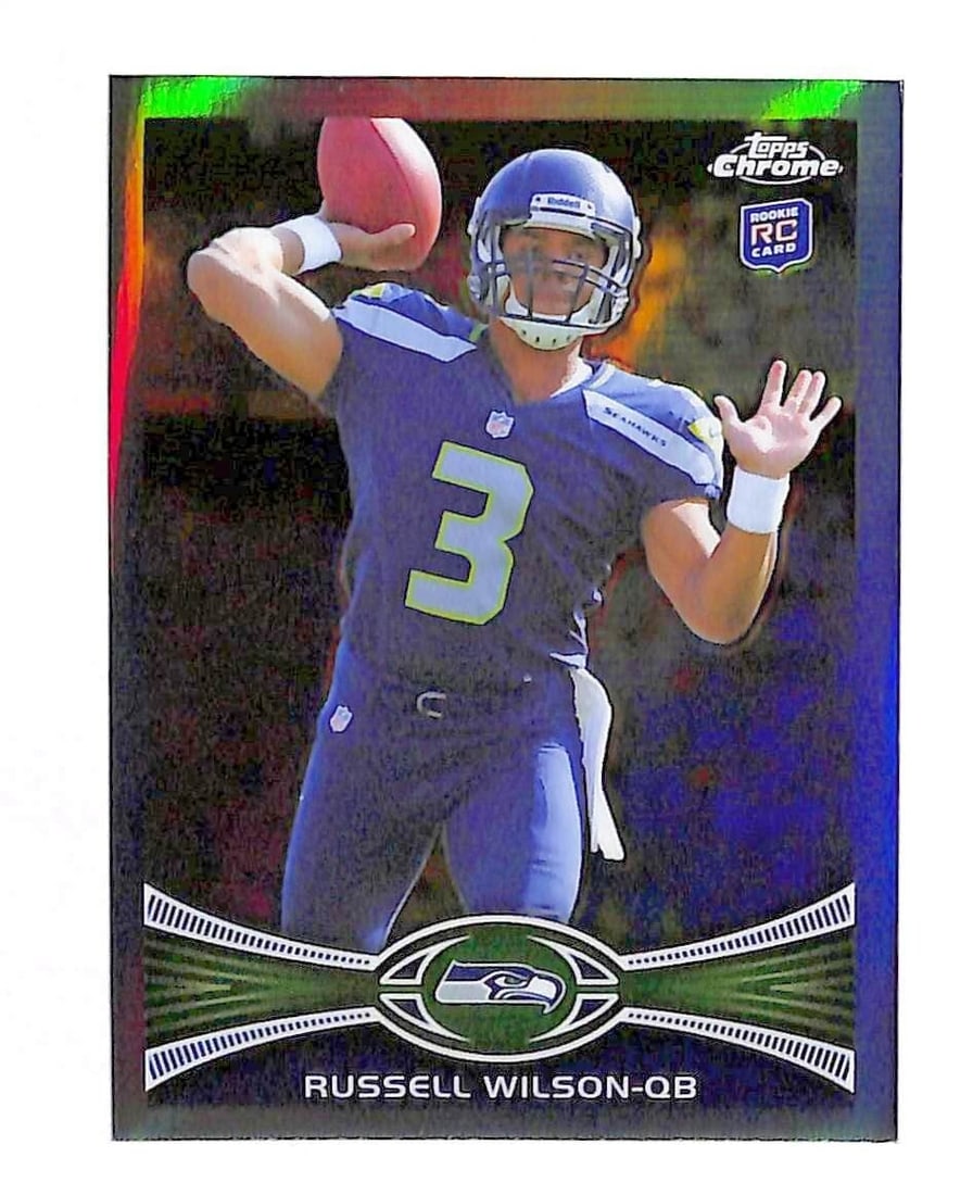 2012 Topps Chrome Russell Wilson Refractor Rookie Card #40 NFL (1 of 2)