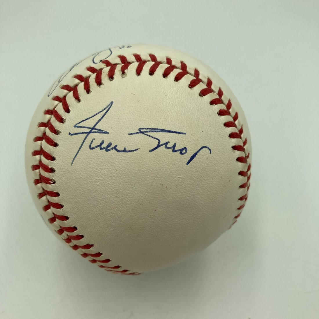 Willie Mays Barry Bonds Bobby Bonds Signed MLB Baseball JSA Authenticated (1 of 8)