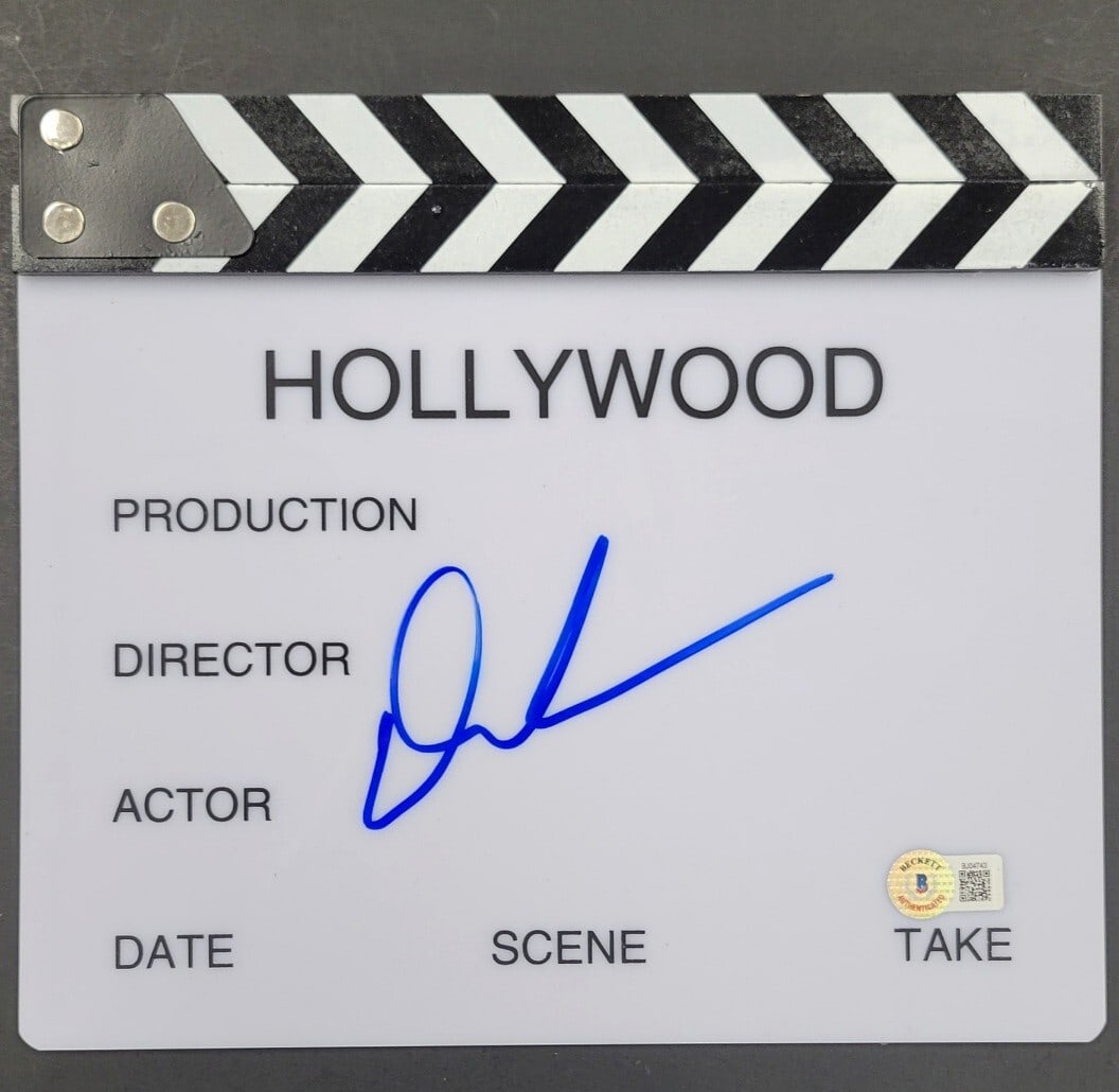 Damien Chazelle Signed La La Land Clap Board with Beckett Authentication: Damien Chazelle Signed La La Land Clap Board with Beckett Authentication This authentic clap board clapper is signed by renowned filmmaker Damien Chazelle, known for his work on the acclaimed film "La
