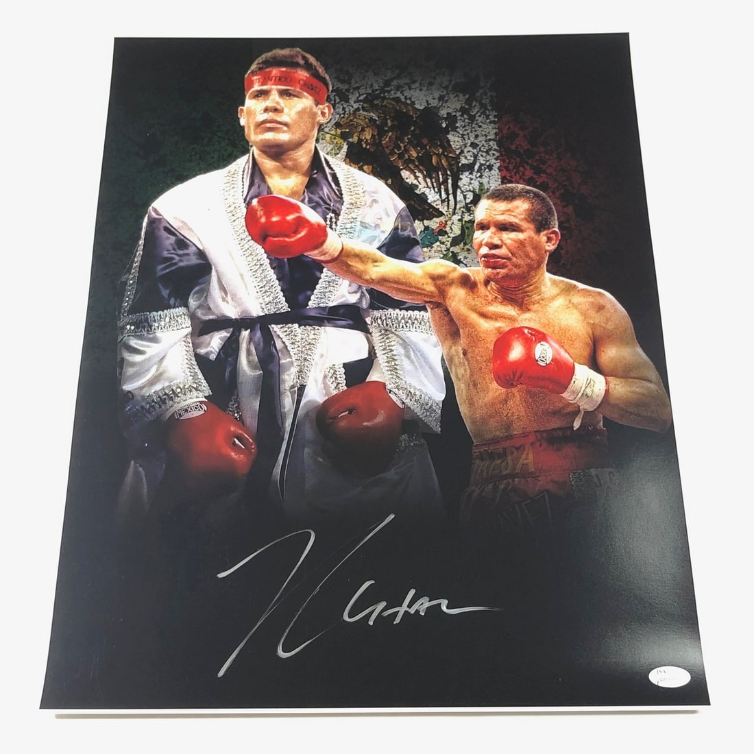 Julio Cesar Chavez Autographed 16x20 Photo JSA Authenticated Boxing: Julio Cesar Chavez Autographed 16x20 Photo JSA Authenticated Boxing This is a professionally printed 16x20 photograph featuring the legendary former professional boxer Julio Cesar Chavez. The photo is