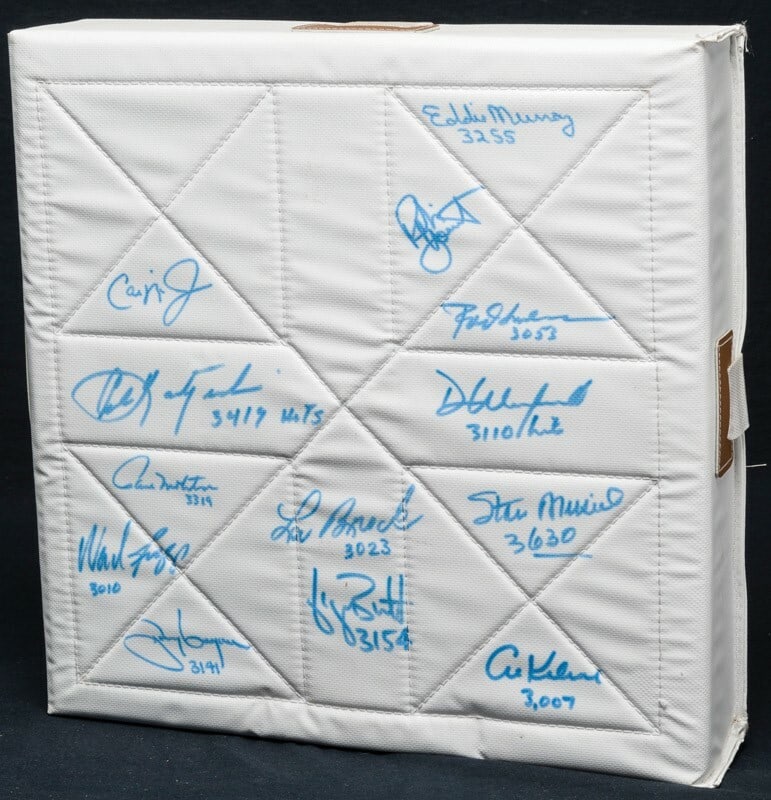 Baseball Base Signed by 13 Hall of Fame 3000 Hit Club Members PSA DNA COA (1 of 10)