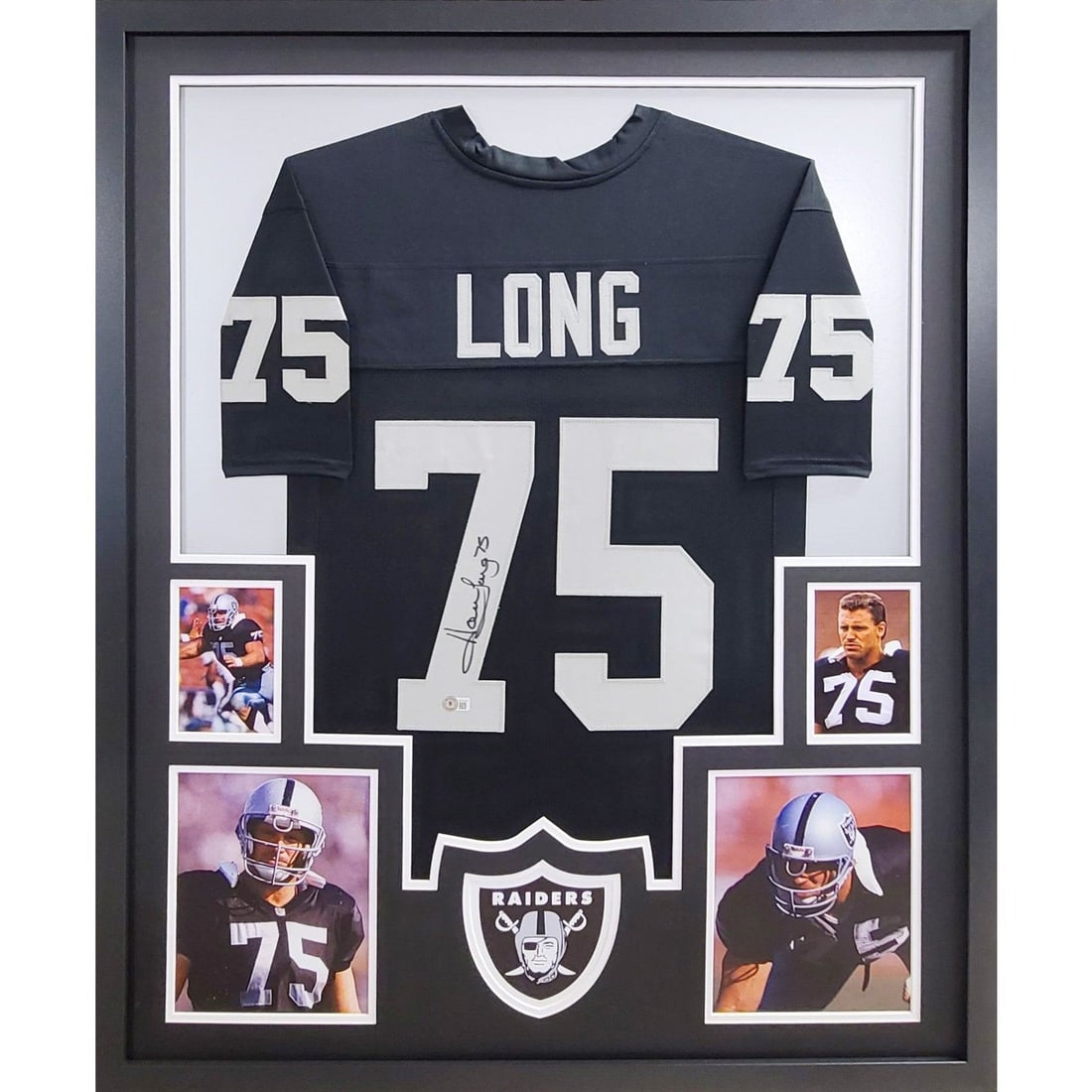 Howie Long Autographed Framed Jersey Beckett Certified Oakland Raiders (1 of 2)