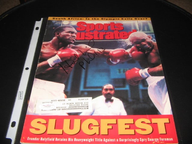 Evander Holyfield Signed Sports Illustrated Magazine JSA COA Authentic (1 of 1)