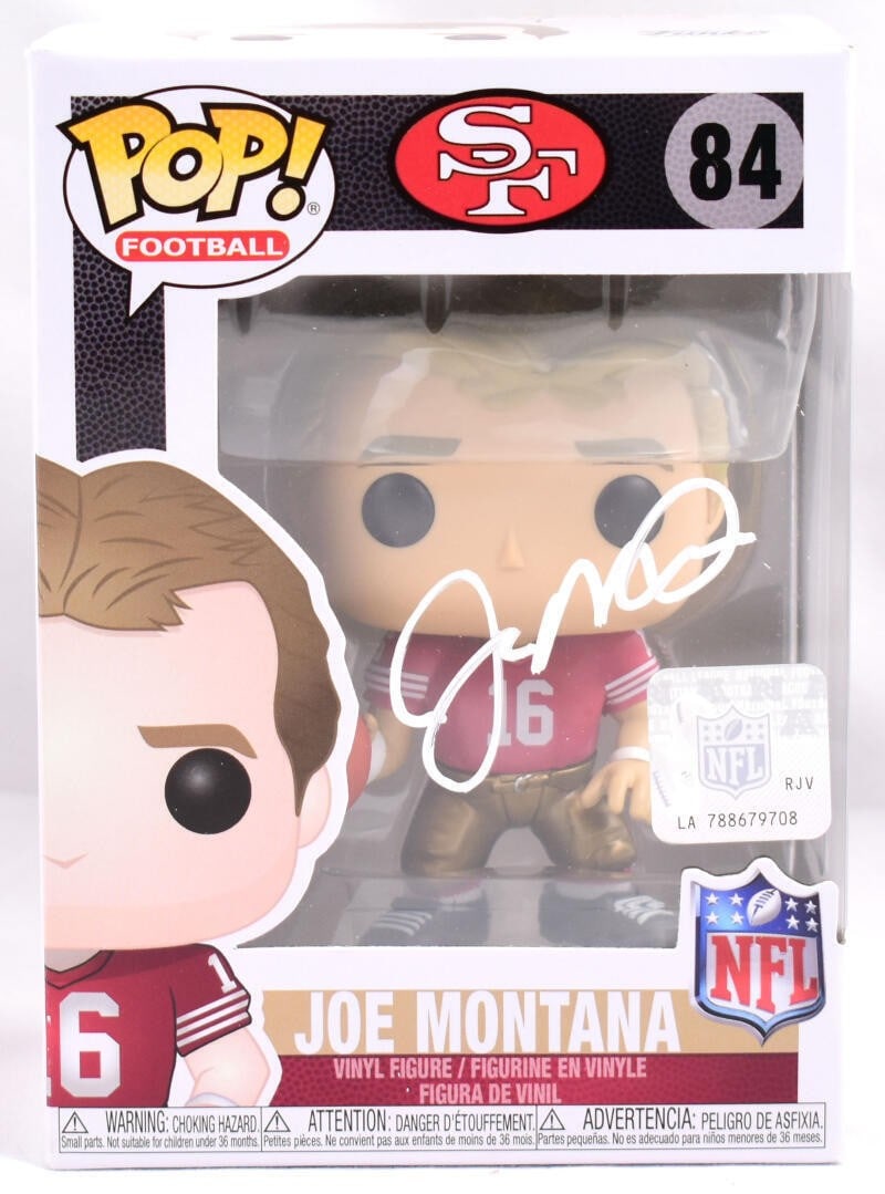 Joe Montana Signed Funko Pop #84 San Francisco 49ers Beckett Hologram (1 of 10)