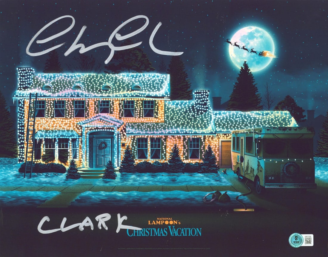 Chevy Chase Signed 11x14 Photo as Clark from Christmas Vacation BAS Authenticated (1 of 3)