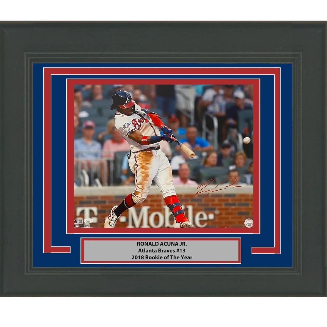 Framed Signed Ronald Acuna Jr. 16x20 Photo JSA Beckett GM (1 of 1)