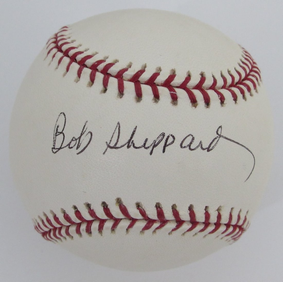Bob Sheppard Autographed OML Baseball Yankees 100th Anniversary PSA/DNA (1 of 2)