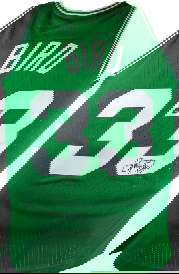 Larry Bird Autographed Boston Celtics Hardwood Classic Jersey Beckett Authenticated (1 of 3)