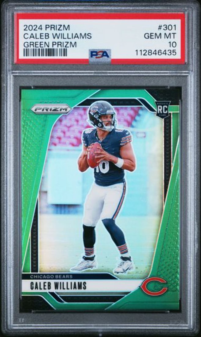 PSA 10 2024 Panini Prizm Caleb Williams Green Rookie Card #301 (1 of 2)