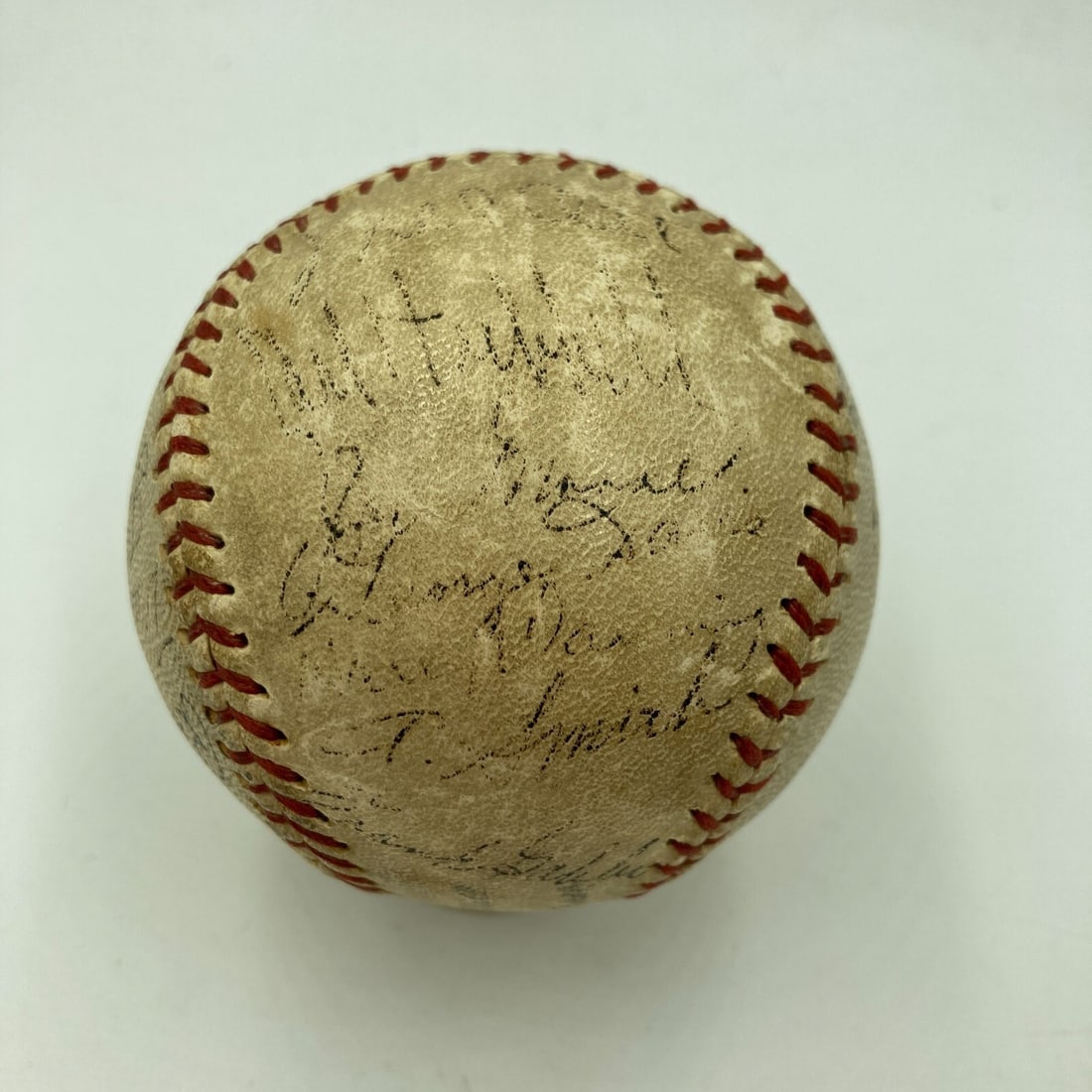 1936 New York Giants Team Signed Baseball with Mel Ott JSA COA (1 of 10)