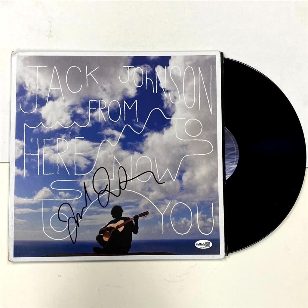 From Here to Now to You vinyl LP signed by Jack Johnson with JSA authentication (1 of 6)