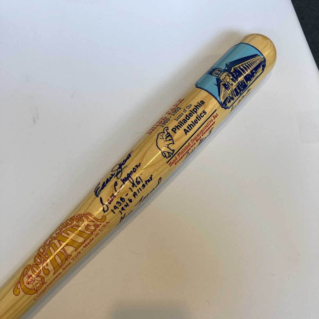 Philadelphia Athletics Multi Signed Bat 20 Legends JSA COA: Philadelphia Athletics Multi Signed Bat 20 Legends JSA COA This stunning multi-signed Cooperstown bat features the autographs of 20 legendary players from the Philadelphia Athletics, including notable