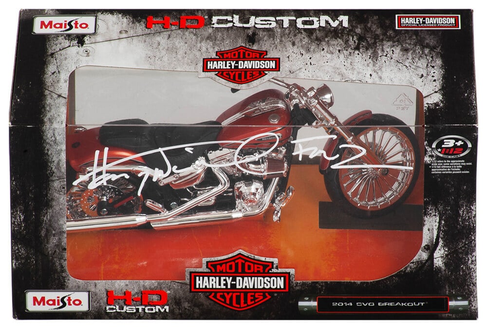 Henry Winkler Signed 2014 CVO Breakout Motorcycle 1:12 Scale Fonz Inscription COA (1 of 2)