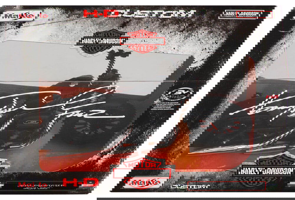 Henry Winkler Signed 2014 Harley Iron 883 1:12 Motorcycle with Fonz Inscription (1 of 2)