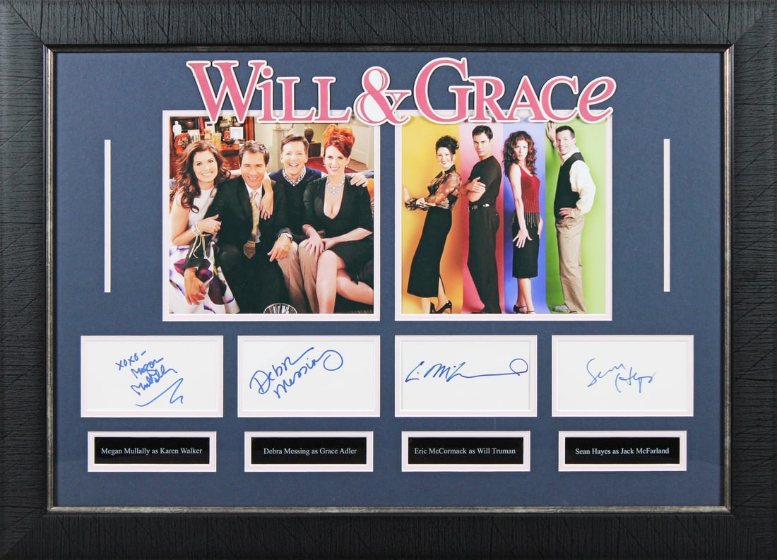 Will & Grace Signed Framed Display with McCormack Messing Hayes Mullally COA (1 of 6)