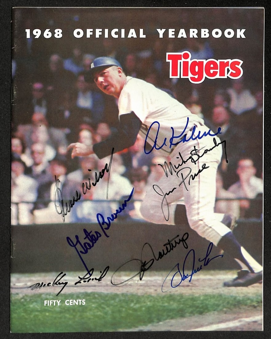 1968 Detroit Tigers Yearbook Signed by Eight World Series Team Members (1 of 2)