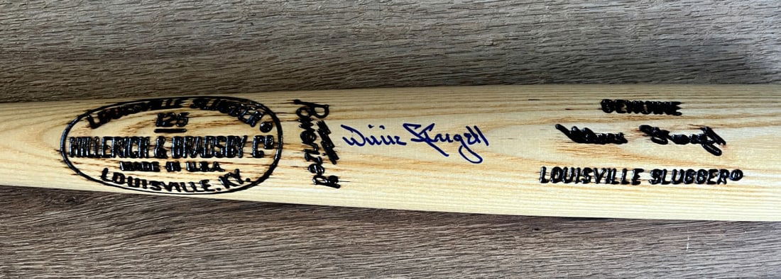 Willie Stargell Signed Louisville K44 Game Model Bat PSA Authenticated (1 of 4)