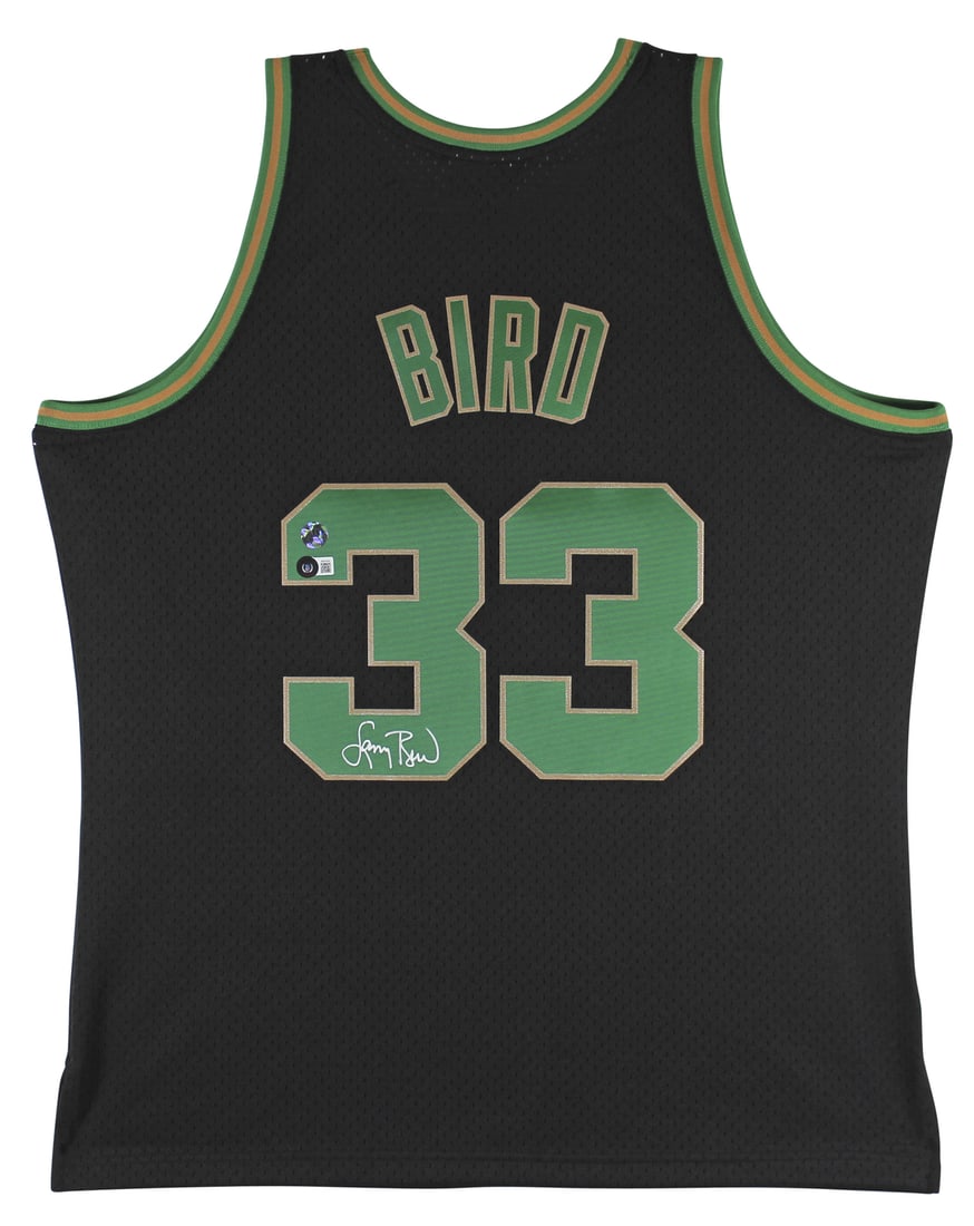 Larry Bird Signed Black Celtics Swingman Jersey BAS Authenticated (1 of 5)