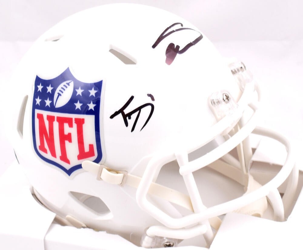 Trevon Diggs Stefon Diggs Signed NFL Mini Helmet Beckett Authenticated: Trevon Diggs Stefon Diggs Signed NFL Mini Helmet Beckett Authenticated This is an original NFL Speed Mini Helmet autographed by both Trevon Diggs and Stefon Diggs, making it a must-have for any footba