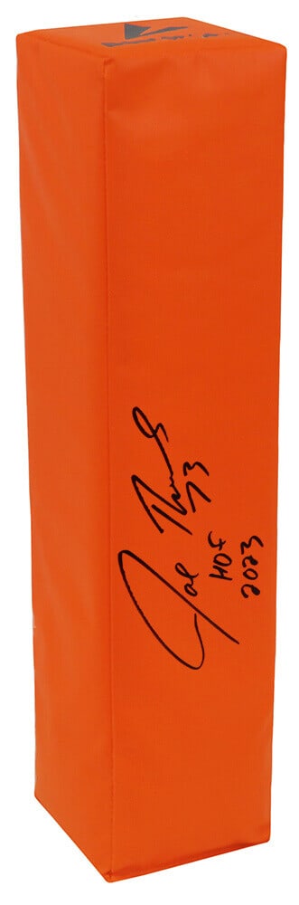 Joe Thomas Signed BSN Orange Endzone Pylon HOF 2023 COA: Joe Thomas Signed BSN Orange Endzone Pylon HOF 2023 COA Joe Thomas Signed BSN Orange Endzone Pylon HOF 2023 COA Celebrate the legendary career of Joe Thomas with this signed BSN orange endzone pylon f