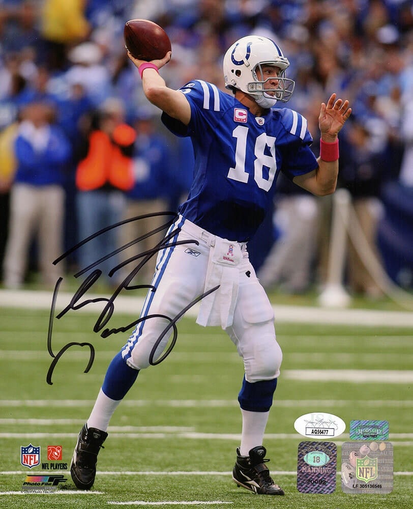 Peyton Manning Signed Colts Jersey with 8x10 Photo JSA COA (1 of 1)