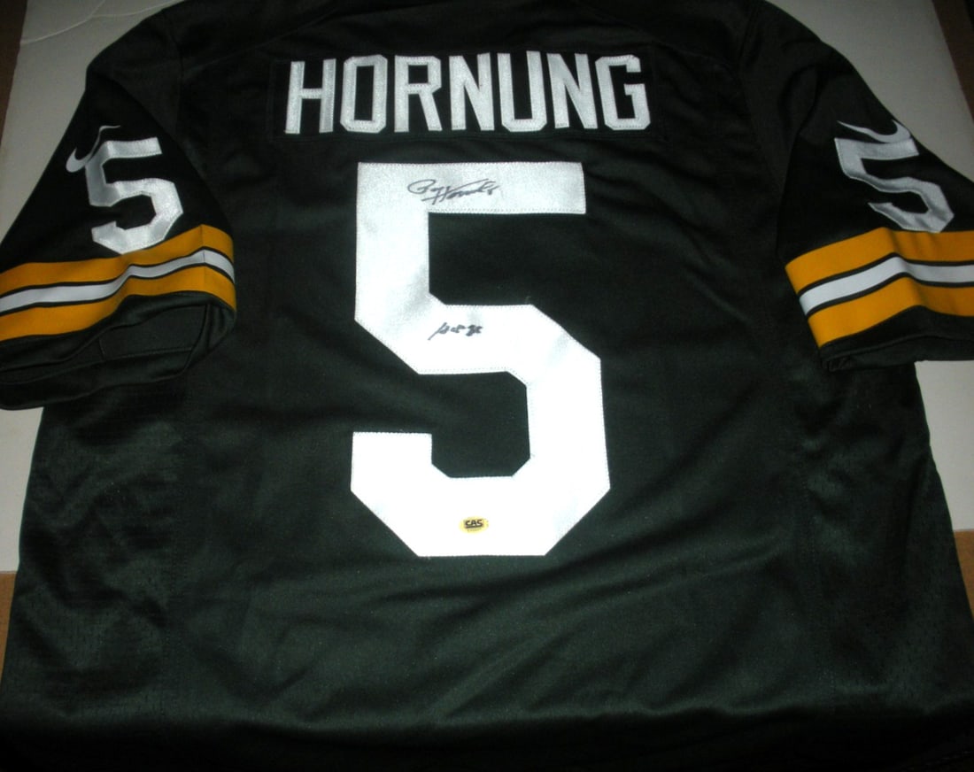 Paul Hornung Signed Green Bay Packers Nike Jersey with COA (1 of 2)