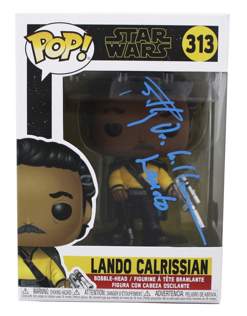 Funko Pop Lando Calrissian 313 Autographed by Billy Dee Williams BAS Authenticated (1 of 7)