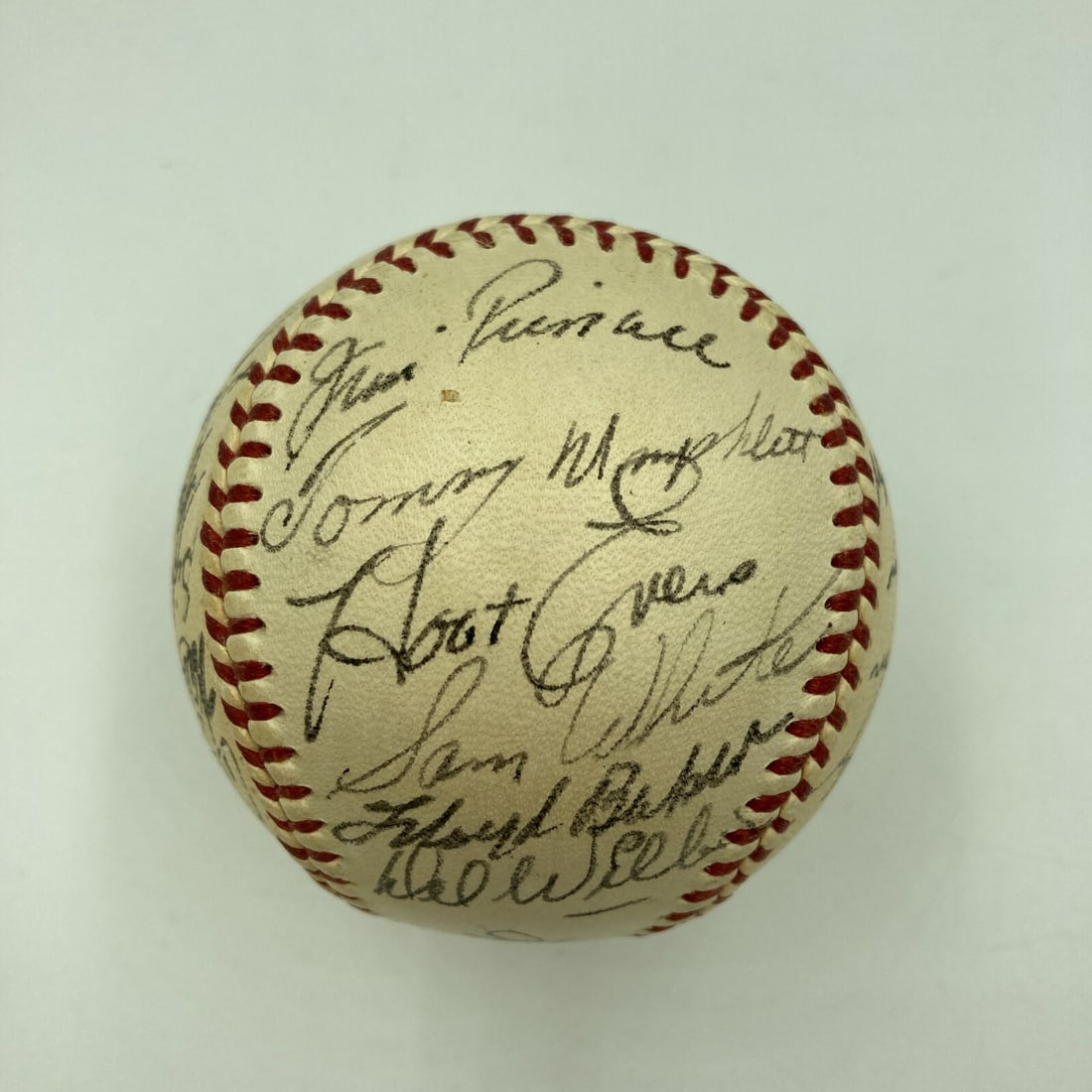 1953 Boston Red Sox Team Signed Baseball JSA Authenticated (1 of 10)