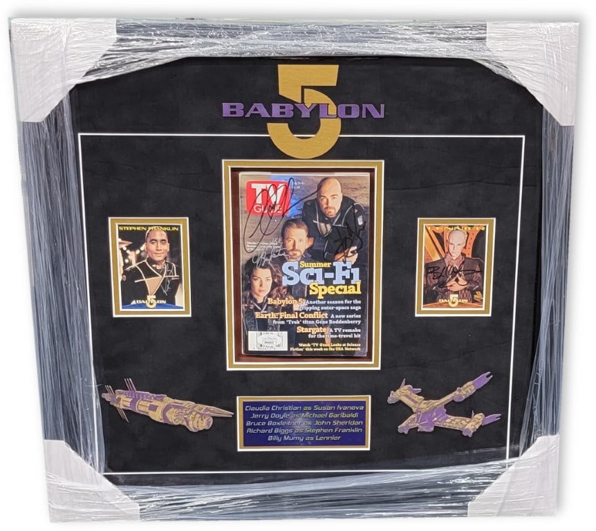 Babylon 5 Cast Autographed 21x21 Framed Photo JSA Authenticated (1 of 5)