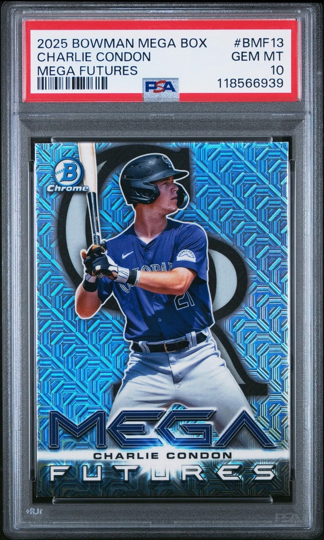 2025 Topps Bowman MB Charlie Condon #BMF13 PSA 10 Baseball Card (1 of 2)