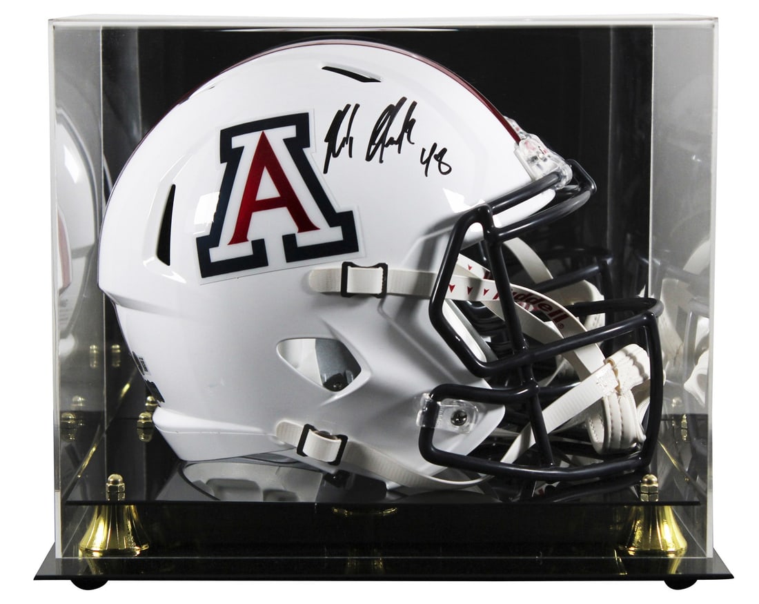 Arizona Wildcats Rob Gronkowski Signed Full Size Helmet with BAS Authentication: Arizona Wildcats Rob Gronkowski Signed Full Size Helmet with BAS Authentication This is an original autographed Riddell Full Size Speed Replica Helmet signed by Rob Gronkowski, featuring the Arizona W