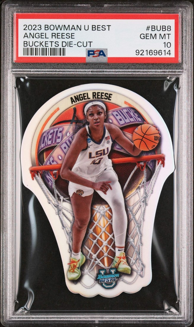 2023 Bowman U Best Angel Reese #BUB8 RC Basketball Card PSA 10 (1 of 2)