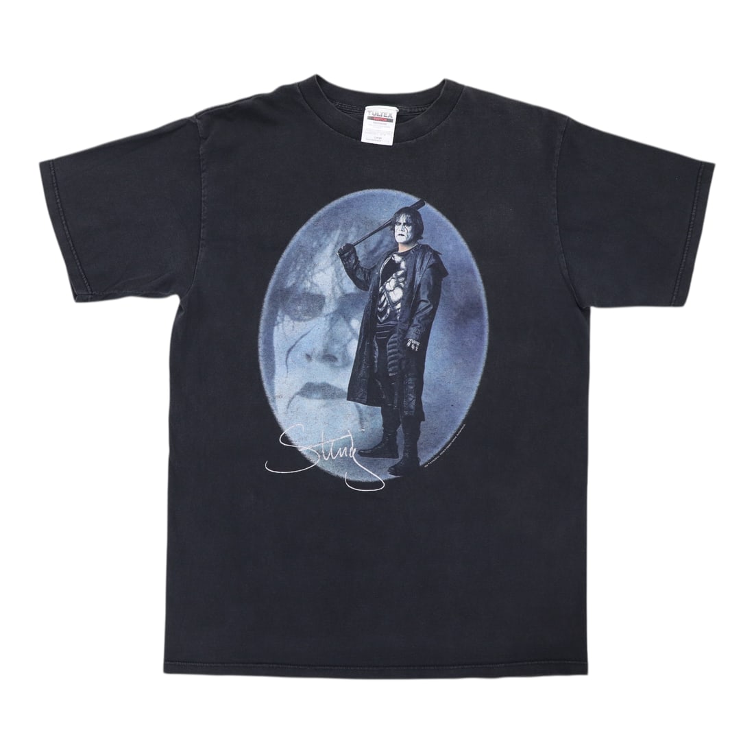 Vintage 1998 WCW Sting Black Wrestling T-Shirt 100 Percent Cotton: Vintage 1998 WCW Sting Black Wrestling T-Shirt 100 Percent Cotton This is an original vintage 1998 Sting WCW Wrestling Shirt. It is a true vintage piece from the 1990s, not a modern reproduction. The