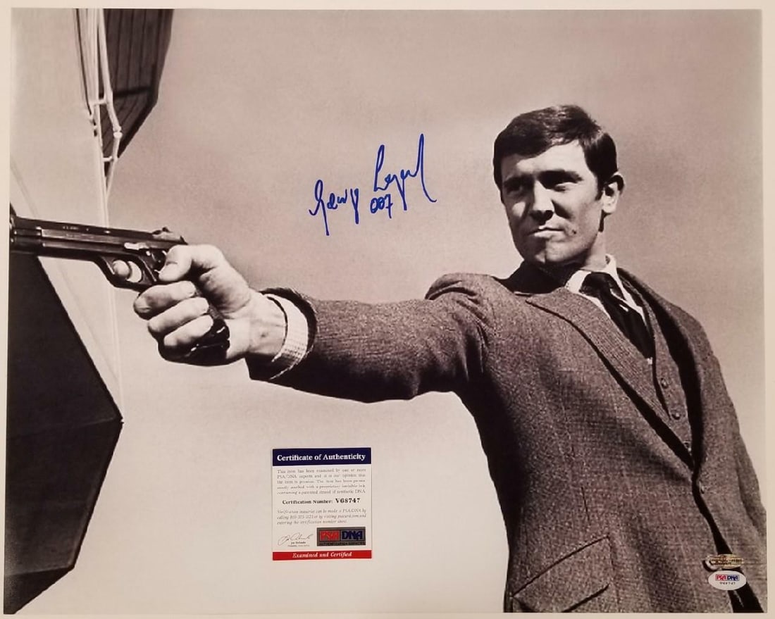 George Lazenby Signed 16x20 James Bond Photo PSA/DNA COA (1 of 1)