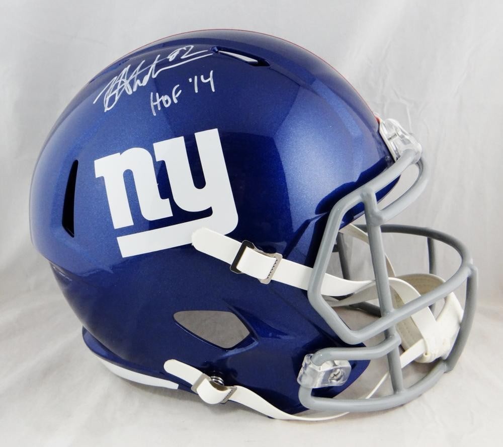 Michael Strahan Signed NY Giants Full Size Speed Helmet HOF JSA Auth (1 of 2)