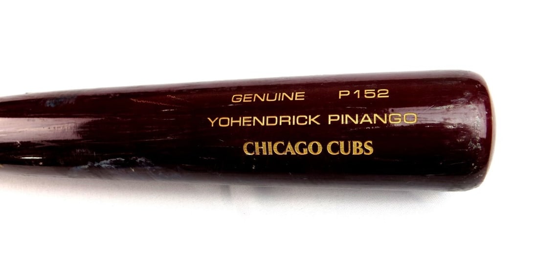 Yohendrick Pinango Game Used Baseball Bat Chicago Cubs Pro Model (1 of 5)