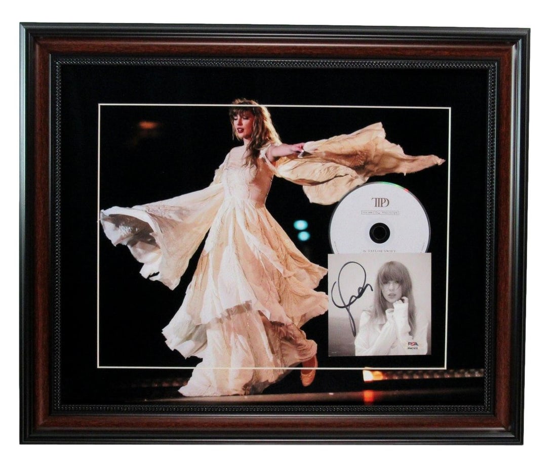 Taylor Swift Signed Framed Photo Collage PSA 193999 (1 of 3)