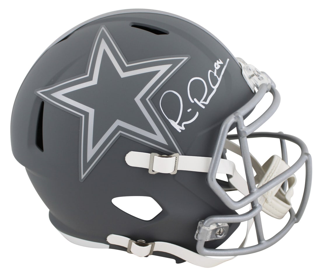 Michael Irvin Signed Dallas Cowboys Slate Helmet BAS Witnessed Authentic: Michael Irvin Signed Dallas Cowboys Slate Helmet BAS Witnessed Authentic This full-size speed replica helmet features the signature of Hall of Famer Michael Irvin, a legendary player for the Dallas Co