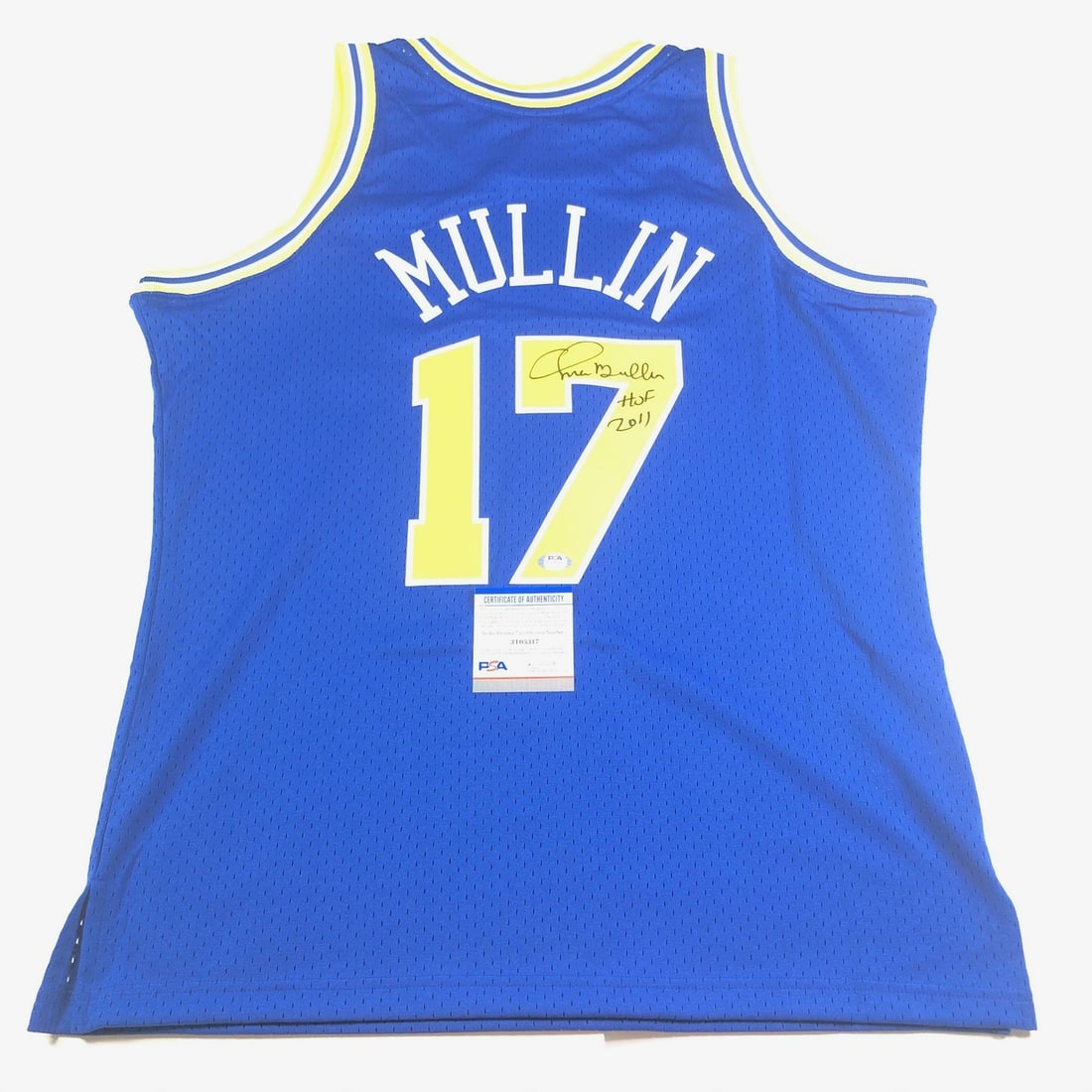 Chris Mullin Signed Jersey HOF 2011 PSA/DNA Golden State Warriors (1 of 3)