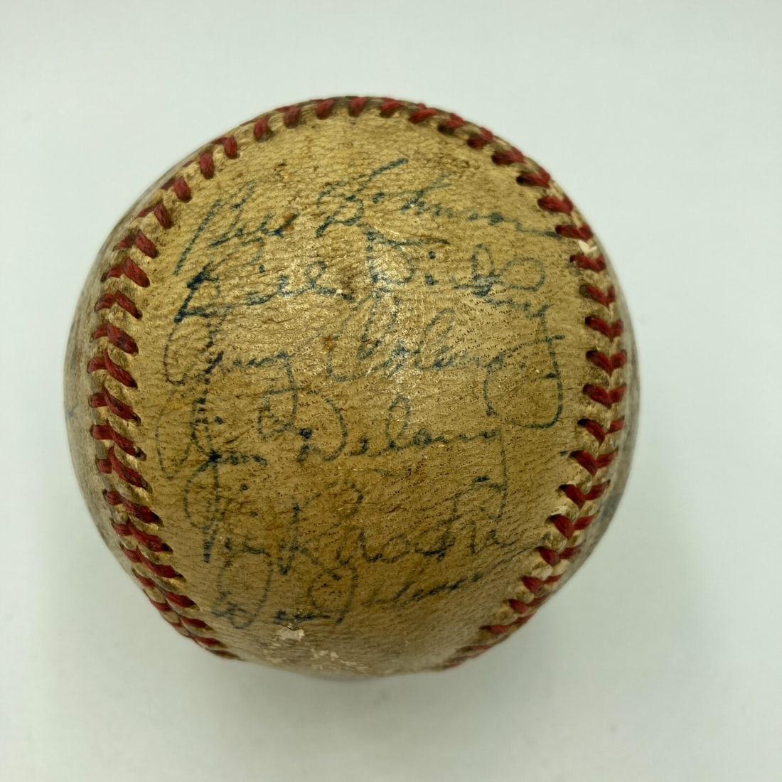 1950 New York Yankees Team Signed Baseball with JSA COA 20 Signatures (1 of 10)