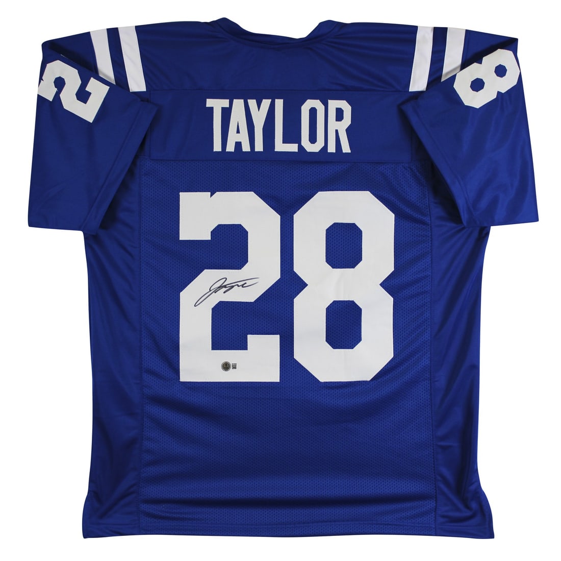 Jonathan Taylor Signed Indianapolis Colts Blue Jersey BAS Witnessed (1 of 3)