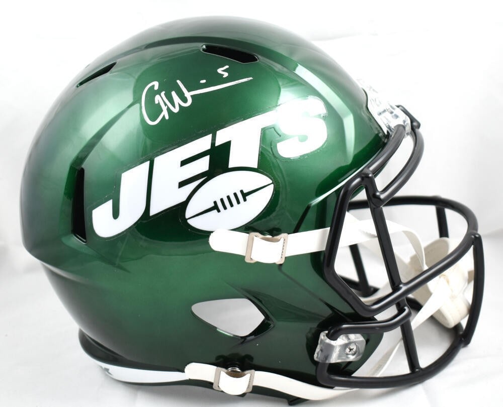 Garrett Wilson Signed New York Jets Full Size Speed Helmet Fanatics (1 of 10)