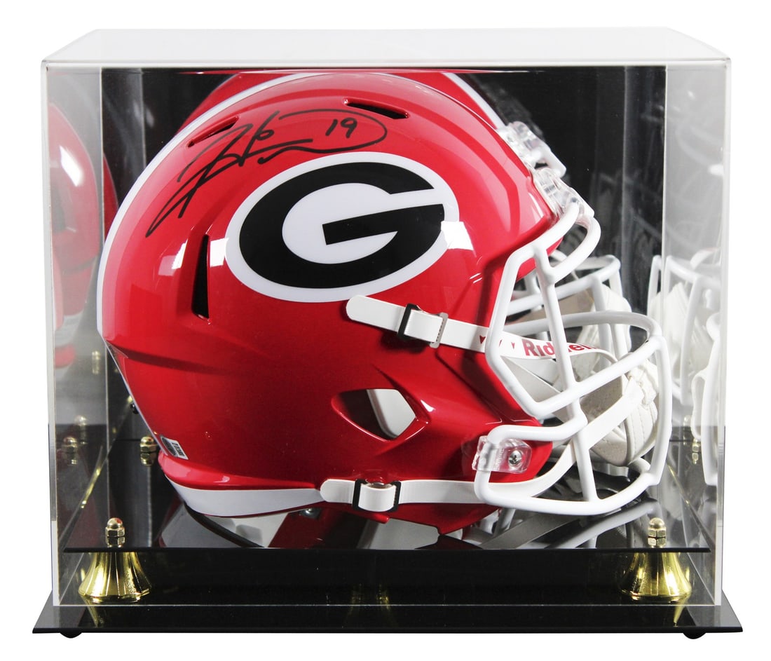 Hines Ward Autographed Georgia Bulldogs Full Size Helmet with BAS Authentication: Hines Ward Autographed Georgia Bulldogs Full Size Helmet with BAS Authentication This authentic full-size Speed replica helmet, representing the Georgia Bulldogs, has been personally signed by Hines W