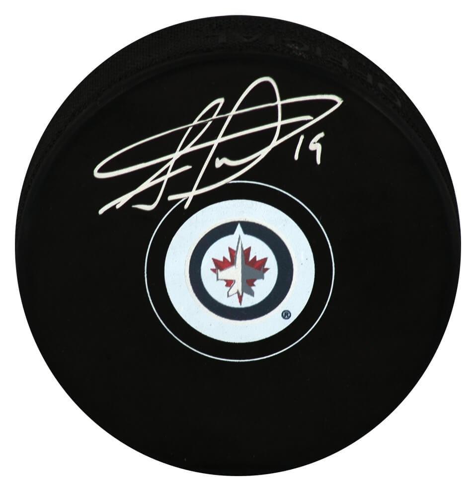Jonathan Toews Signed Winnipeg Jets Logo Puck with COA (1 of 1)