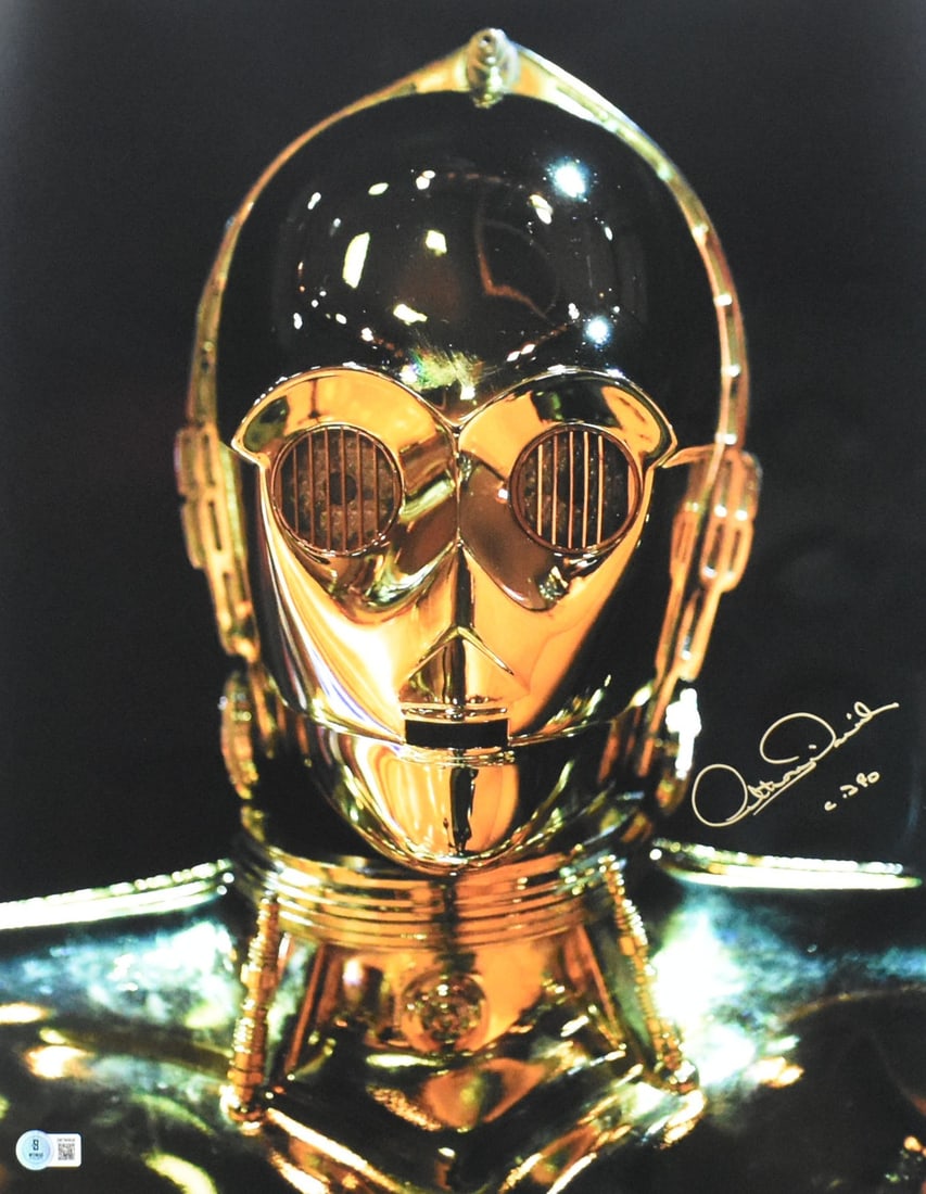 Anthony Daniels Signed 16x20 Star Wars C-3PO Photo Beckett Hologram (1 of 2)